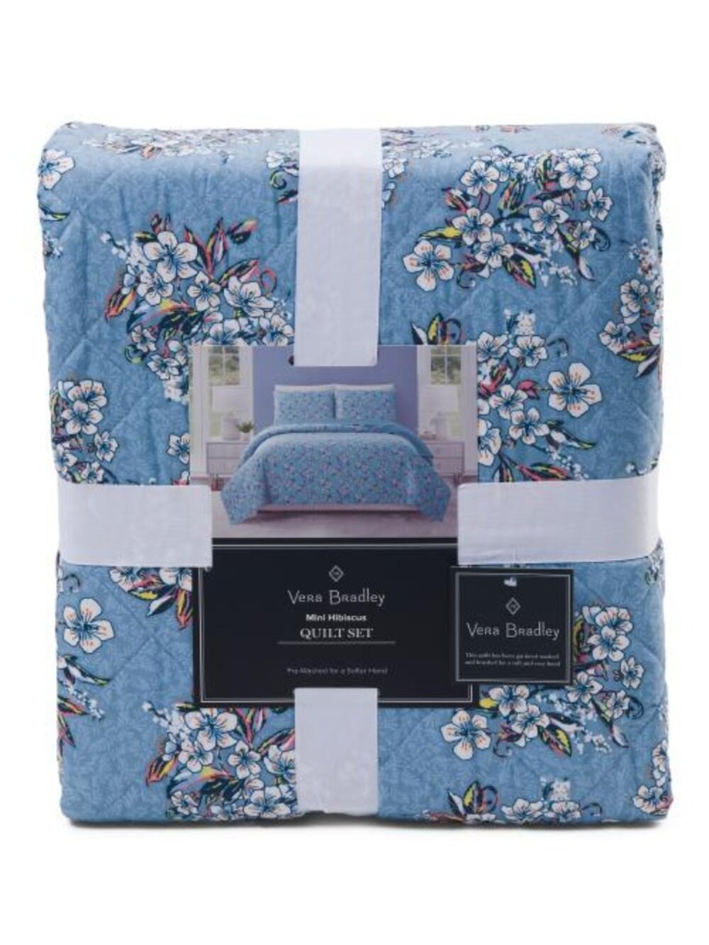 VERA BRADLEY Hibiscus Quilt Set